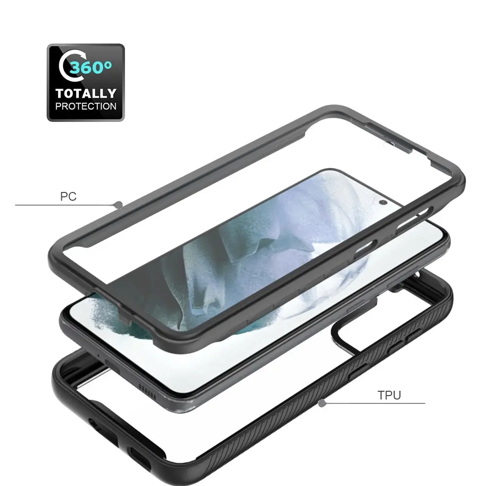 Full Protection Case Samsung Galaxy S21 FE Svart