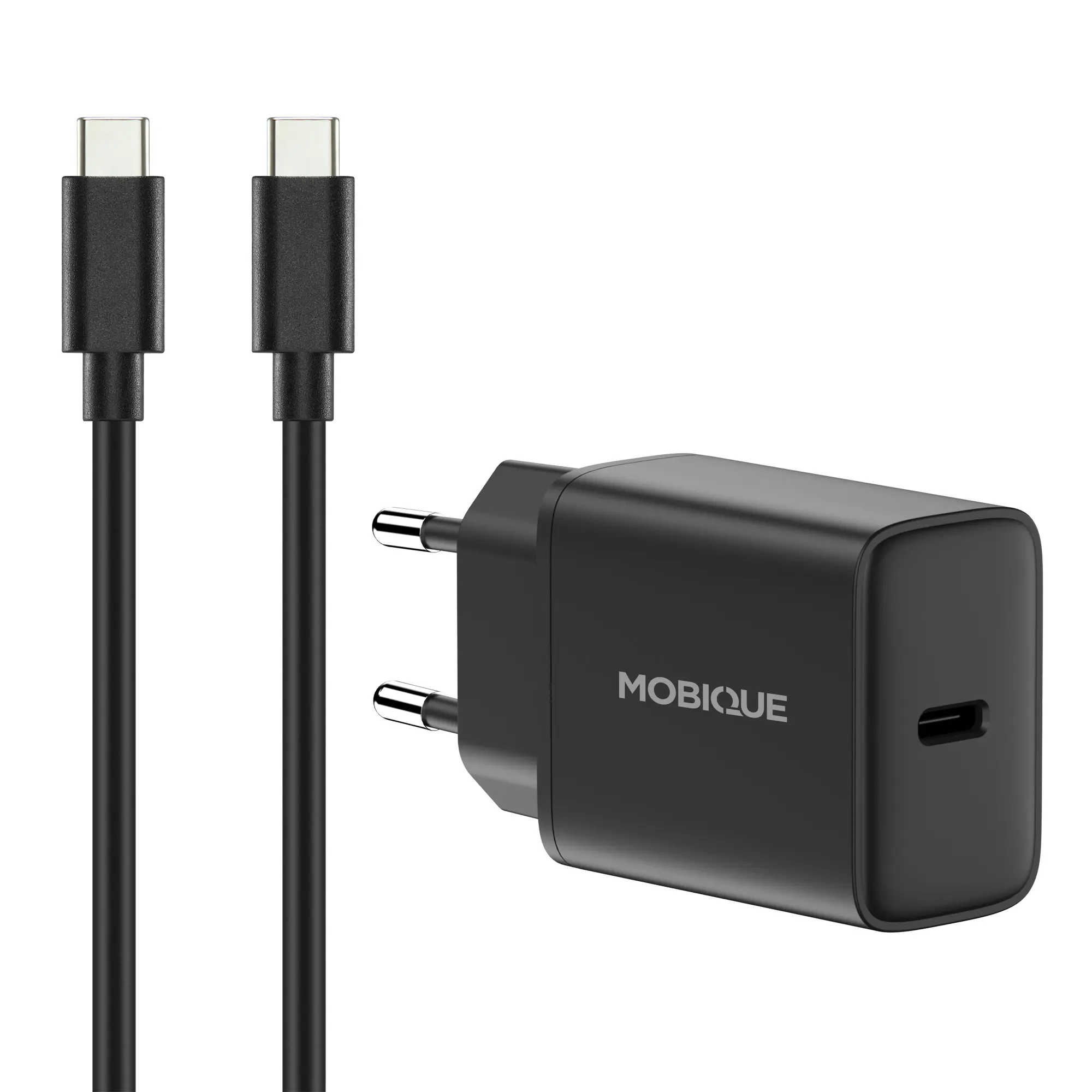 Komplet oplader  OnePlus Pad Lite - 2m kabel og vægoplader USB-C Sort