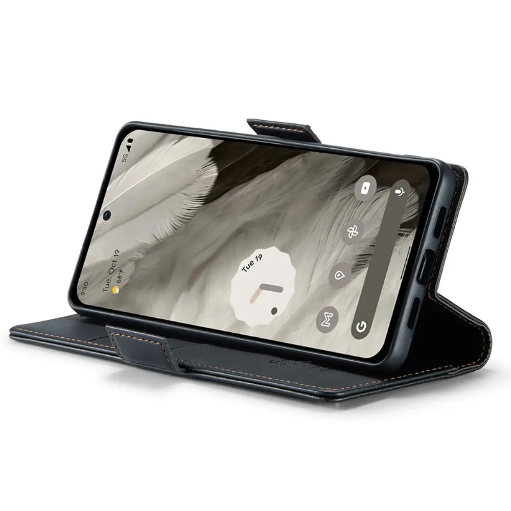 Slim Plånboksfodral RFID-skydd Google Pixel 8 Svart