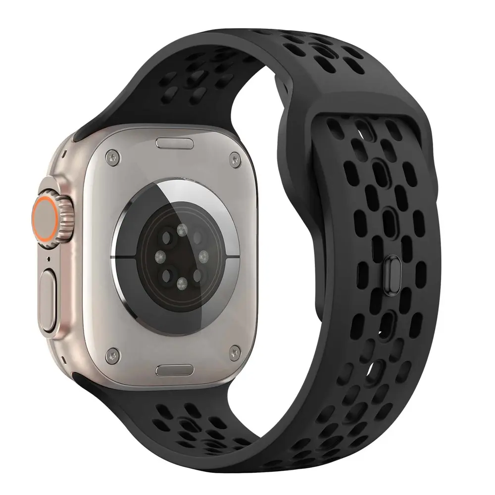 Silikonarmband Sport Apple Watch Ultra 49mm 4th Gen Svart