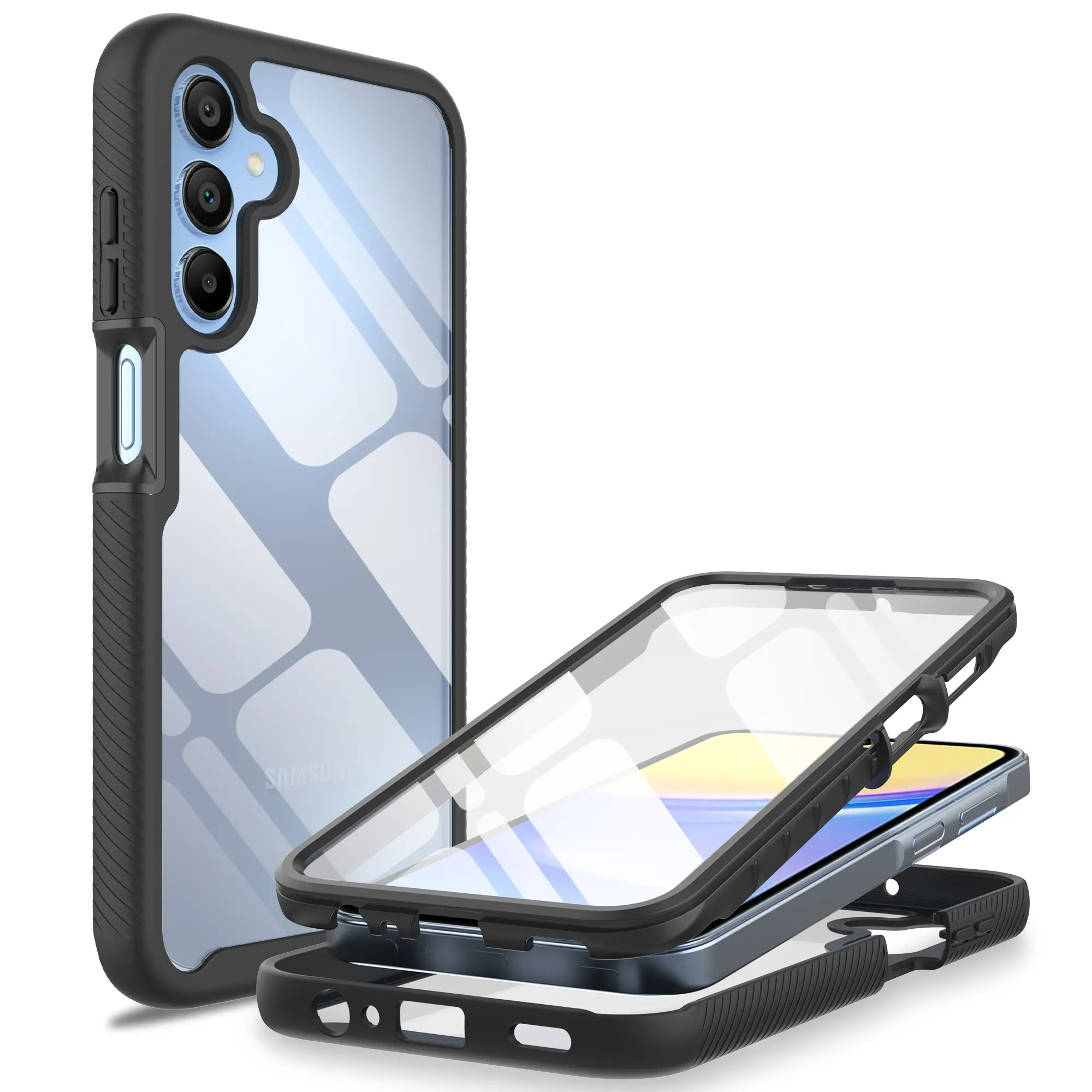 Full Protection Case Samsung Galaxy A15 Svart