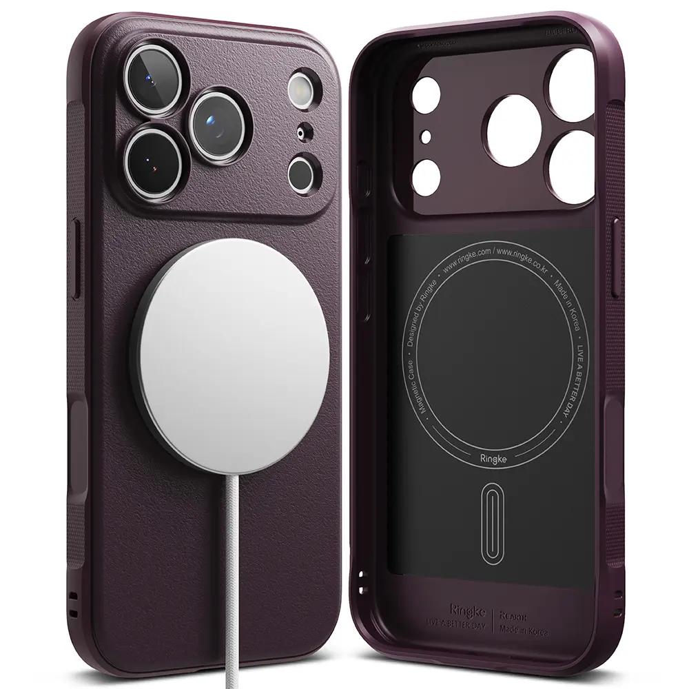 iPhone 17 Pro Onyx MagSafe Skal, Dark Cherry