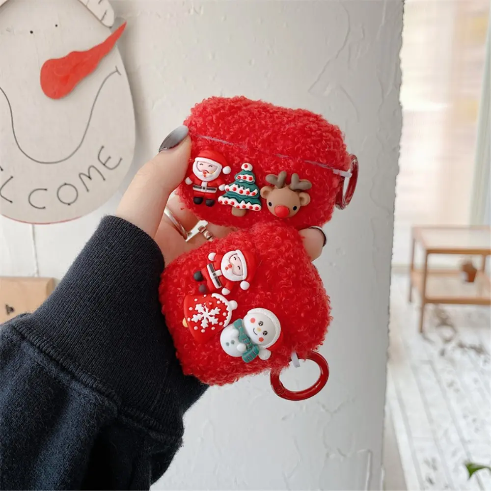Apple AirPods Skal med Julmotiv - Tomte/Julgran