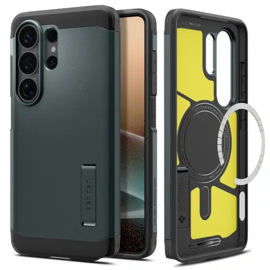 Samsung Galaxy S26 Ultra Case Tough Armor MagSafe Abyss Green