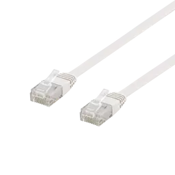 Patchkabel U/UTP Cat6 Flat 10m, Hvid