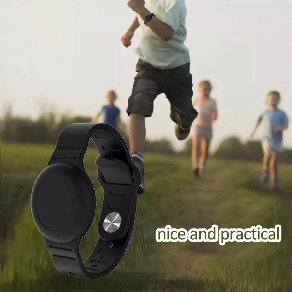 Vattentätt Silikonarmband Apple AirTag Svart
