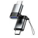 USB-A til USB-C adapter Grå