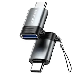 USB-A til USB-C adapter Grå