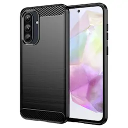 Samsung Galaxy A36 Harjattu TPU-suojakuori, Musta
