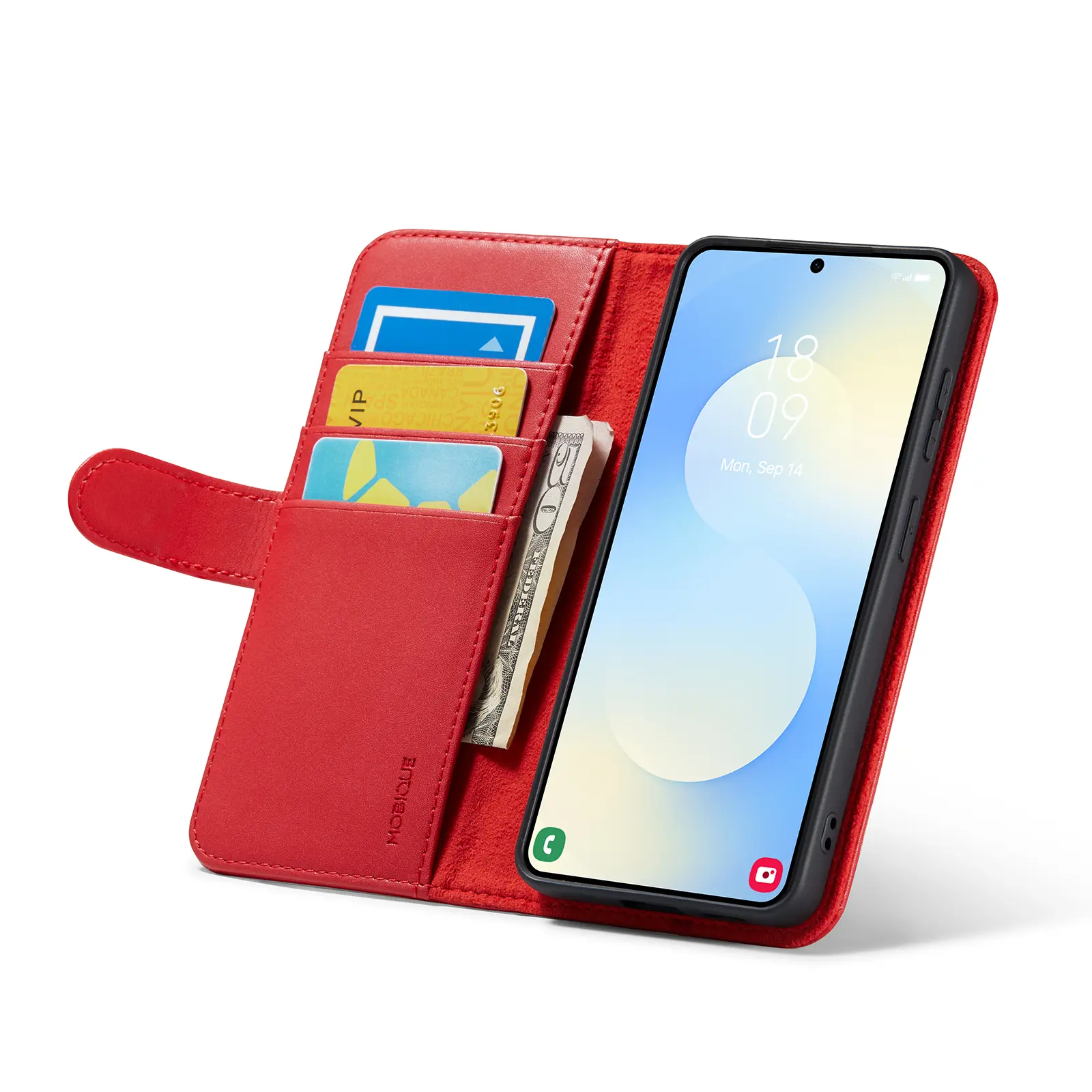 Äkta Läderfodral Samsung Galaxy S26 Röd