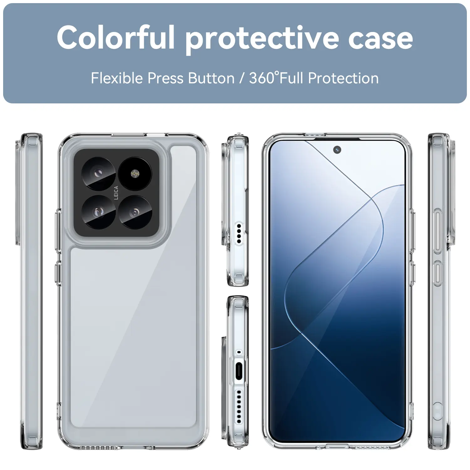 Hybridskal Xiaomi 14 Pro Genomskinlig