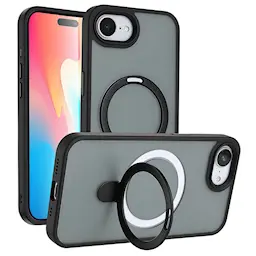 Hybridcover Magnetic Ring iPhone 17e Sort