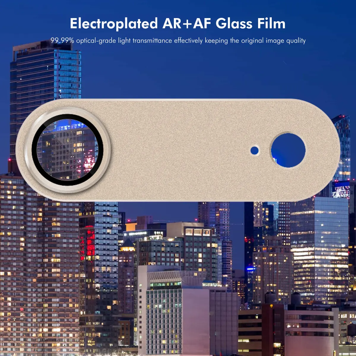 Kameraskydd Aluminium + Härdat Glas iPhone Air Brun