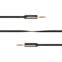 Ljudkabel 3.5mm 1m, svart