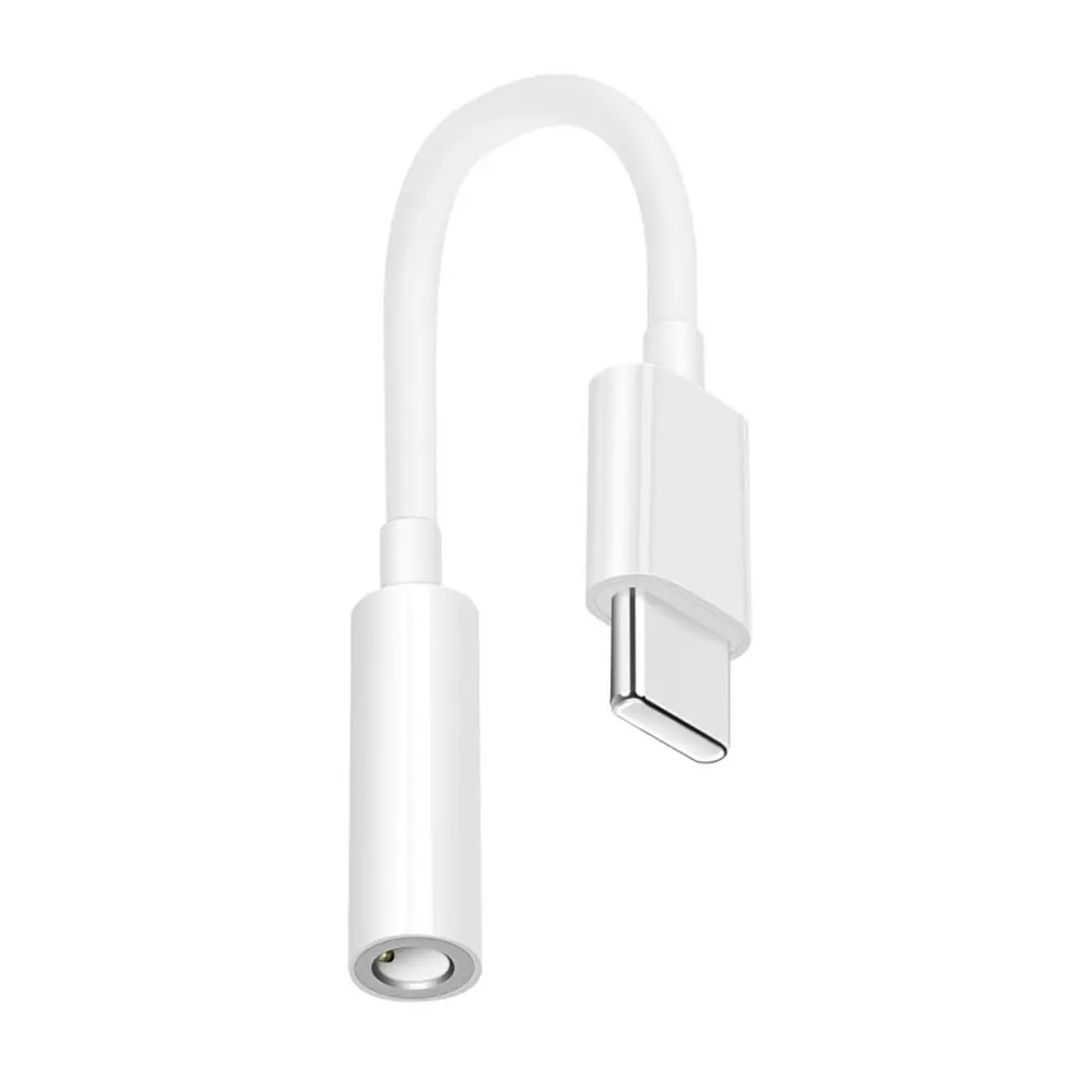 USB-C till 3.5 mm adapter Vit