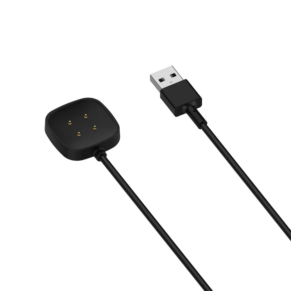 Magnetisk laddare 1m Fitbit Versa 4 Svart
