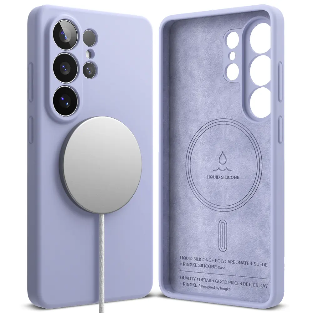 Silicone Magnetic Case Samsung Galaxy S26 Ultra Lavender