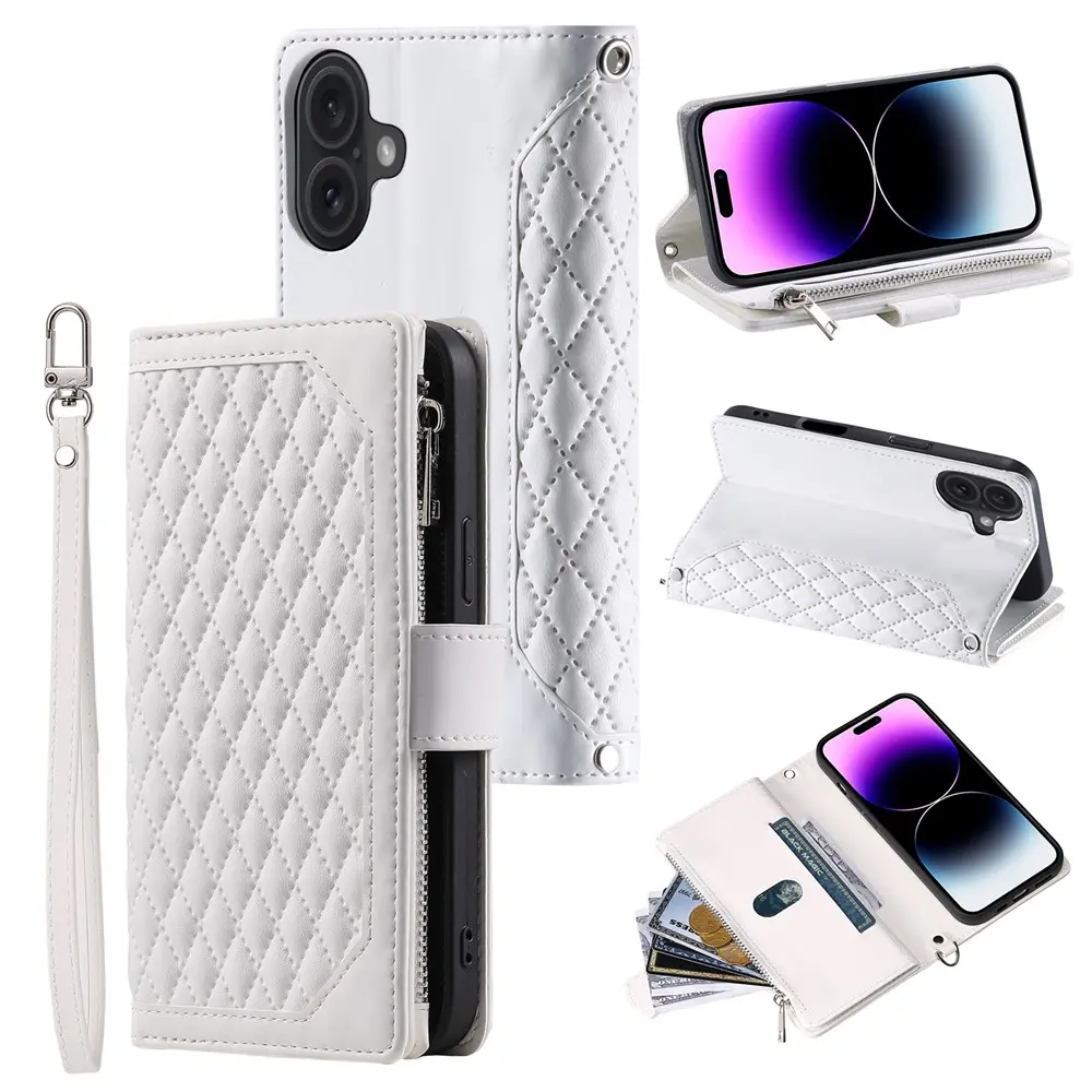 Pung Taske iPhone 17 Quilted Hvid