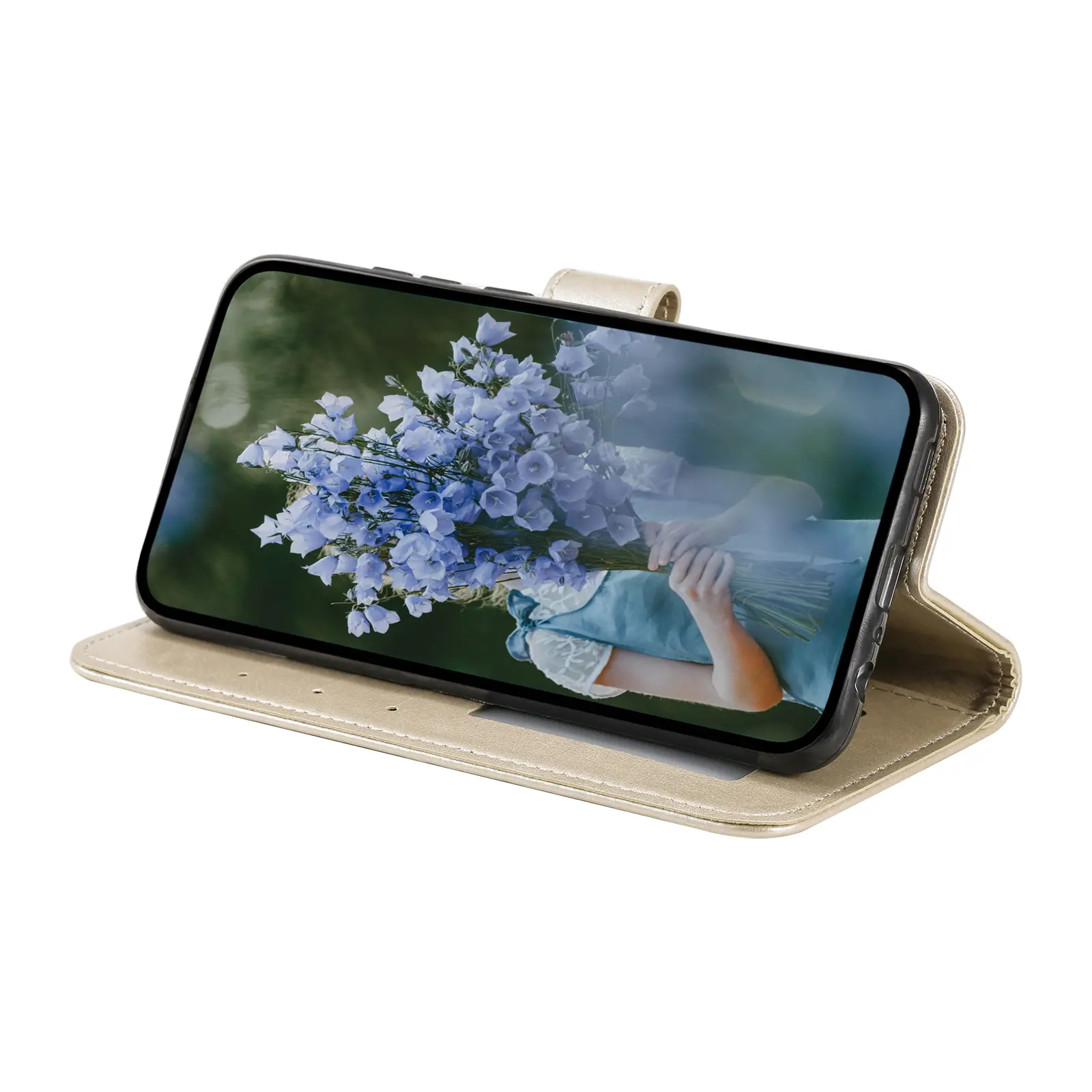 Läderfodral Mandala Xiaomi Redmi 15C Guld