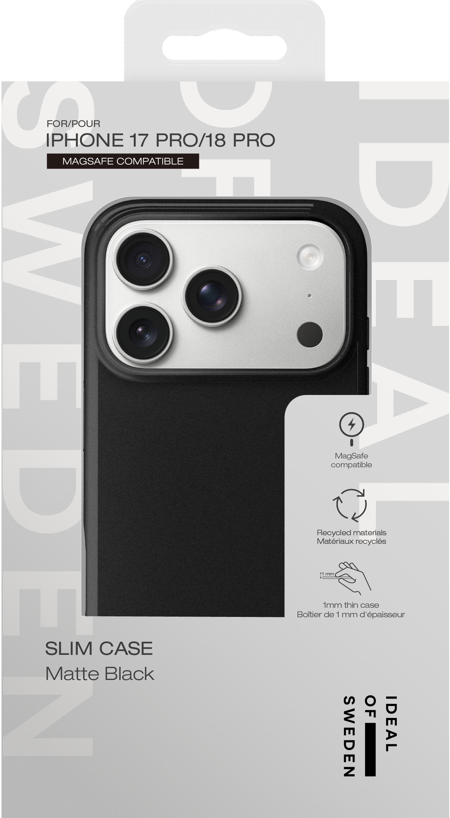 Slim MagSafe Case iPhone 17 Pro Matte Black