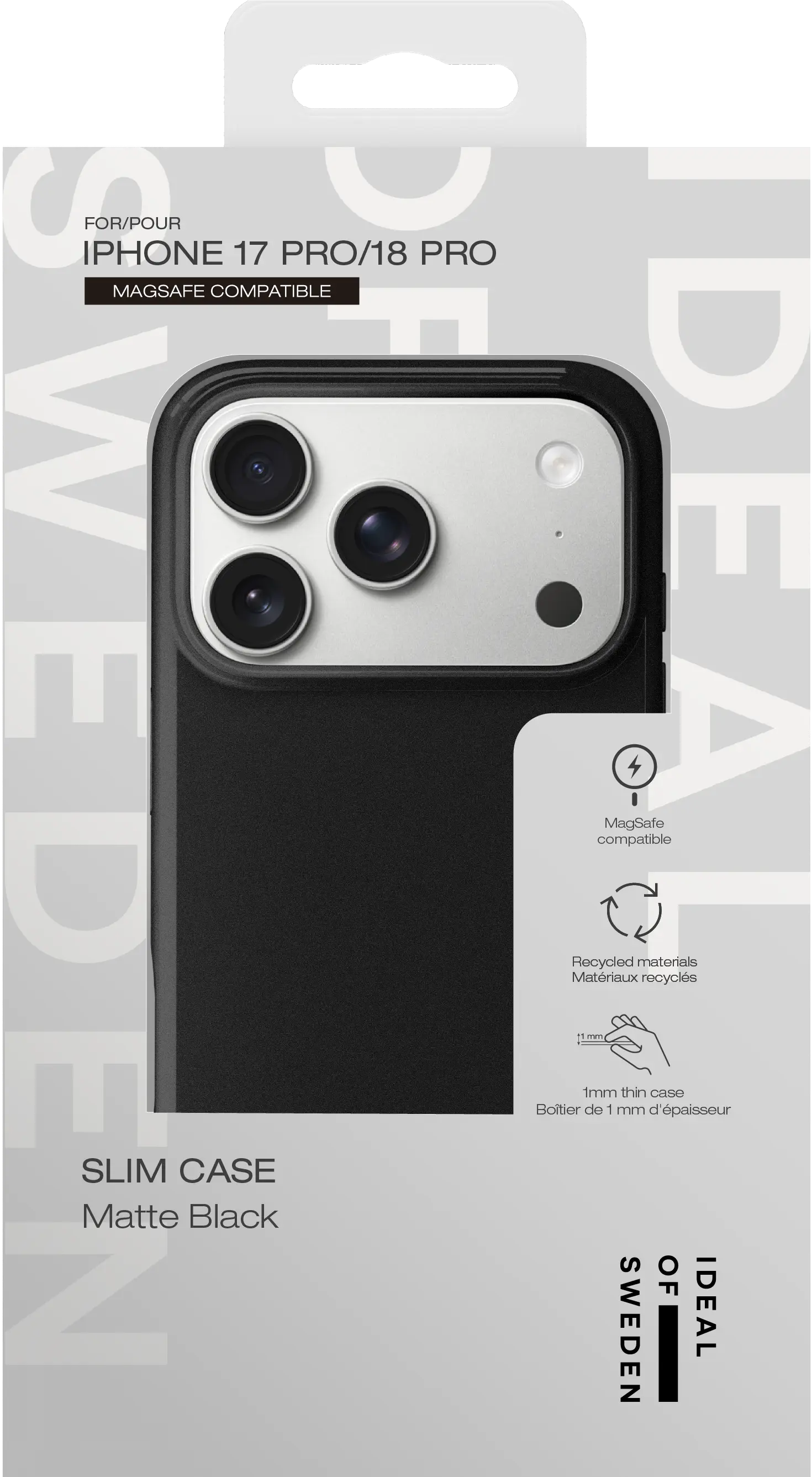 Slim MagSafe Case iPhone 17 Pro Matte Black