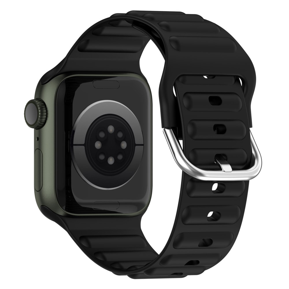 Resistant Silikonarmband Apple Watch Series 11 46mm svart