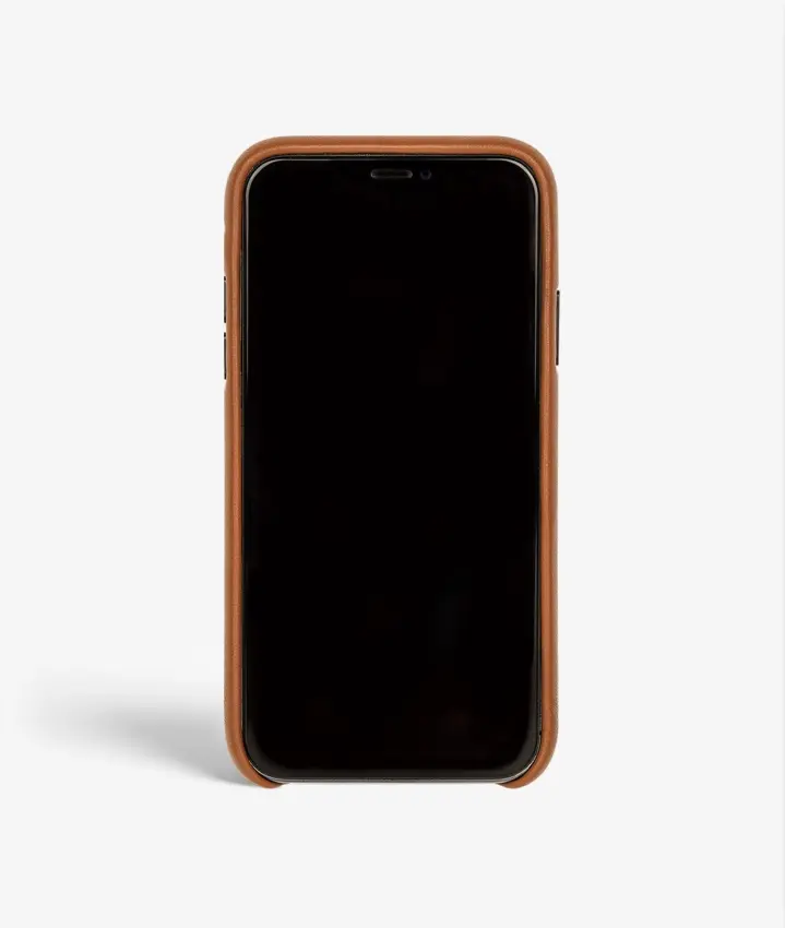 Street Collection iPhone X/XS Wrapped Egdes Nappa Cognac
