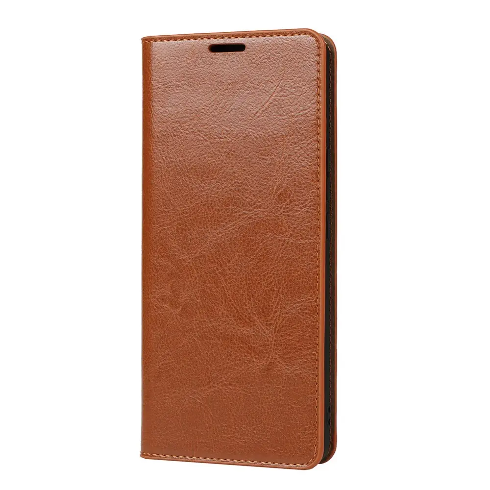 Mobilfodral Äkta Läder iPhone 13 Brun