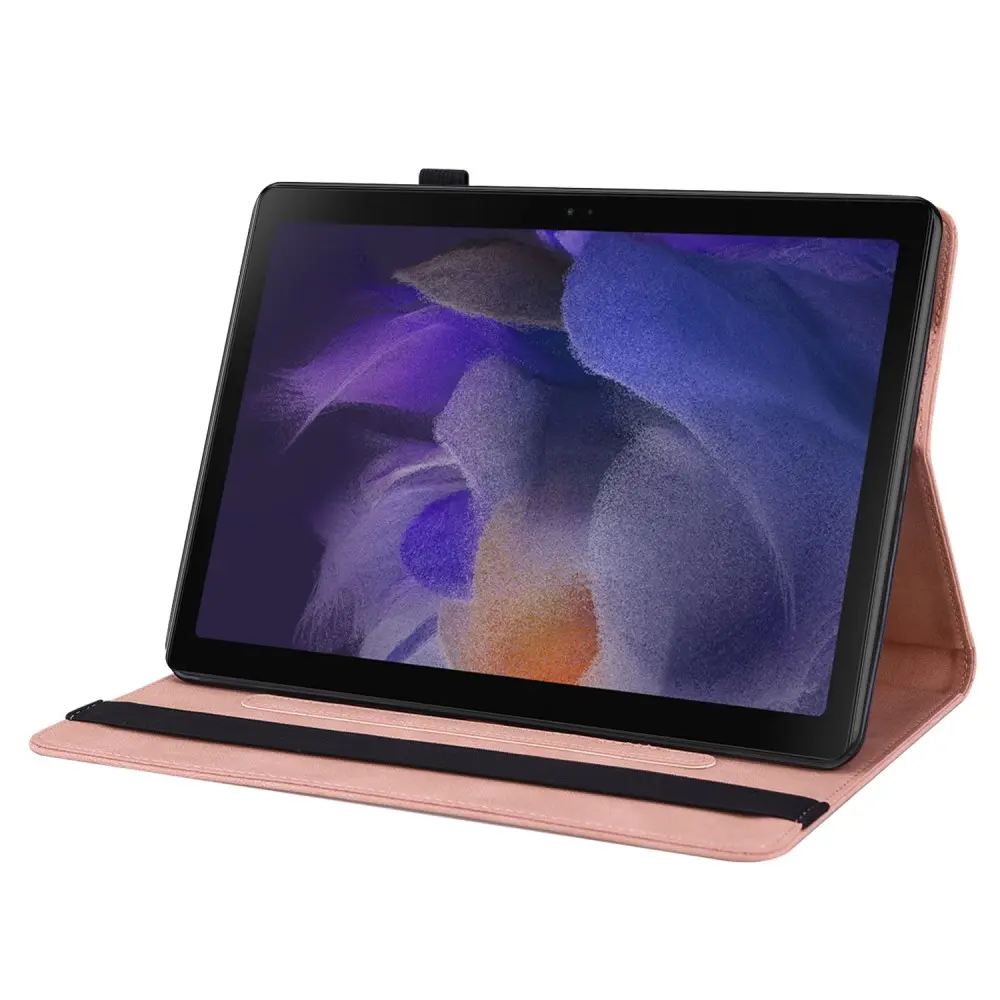 Läderfodral Fjärilar Samsung Galaxy Tab A9 Rosa