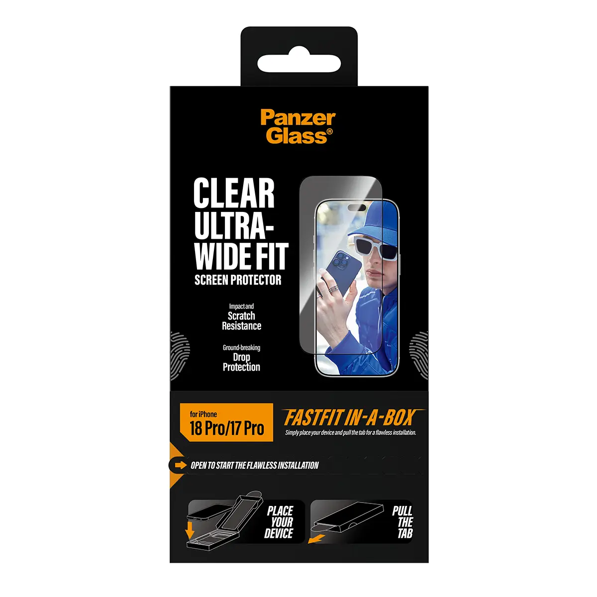 iPhone 18 Pro Screen Protector (with Fastfit in-a-box) Ultra Wide Fit