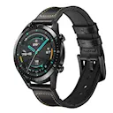 Premium Læderrem Huawei Watch GT 2 Pro/Watch GT 2 46mm/Watch GT 2e/Watch GT Sort