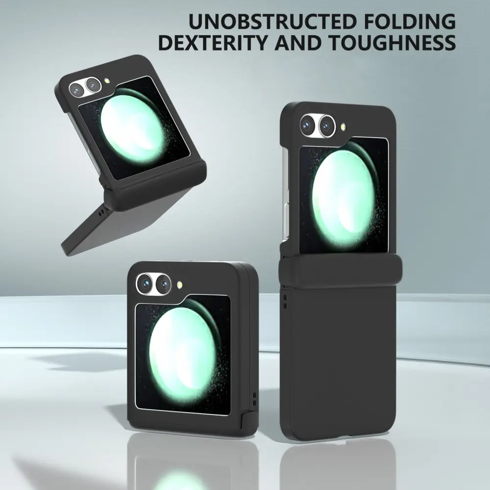 Hårdskal Gummerat Hinge Protection Samsung Galaxy Z Flip 7 FE Svart