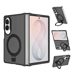 Samsung Galaxy Z Fold 8 Magnetic hybridskal med ställfunktion, Svart