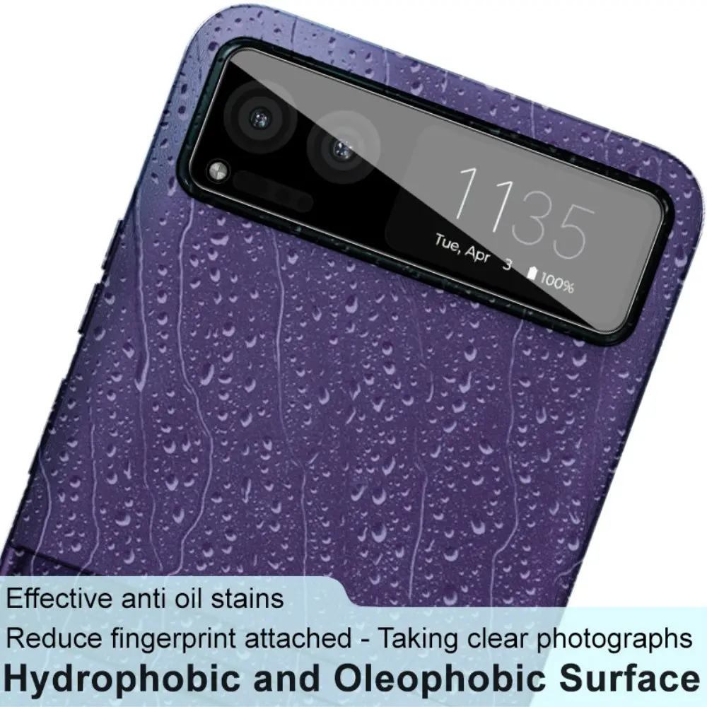 Härdat Glas 0.2mm Linsskydd Motorola Razr 40 Svart