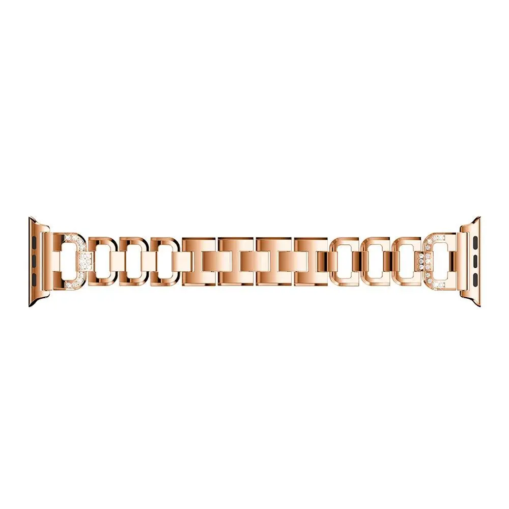 Rhinestone Bracelet Apple Watch Series 8 45mm Roséguld