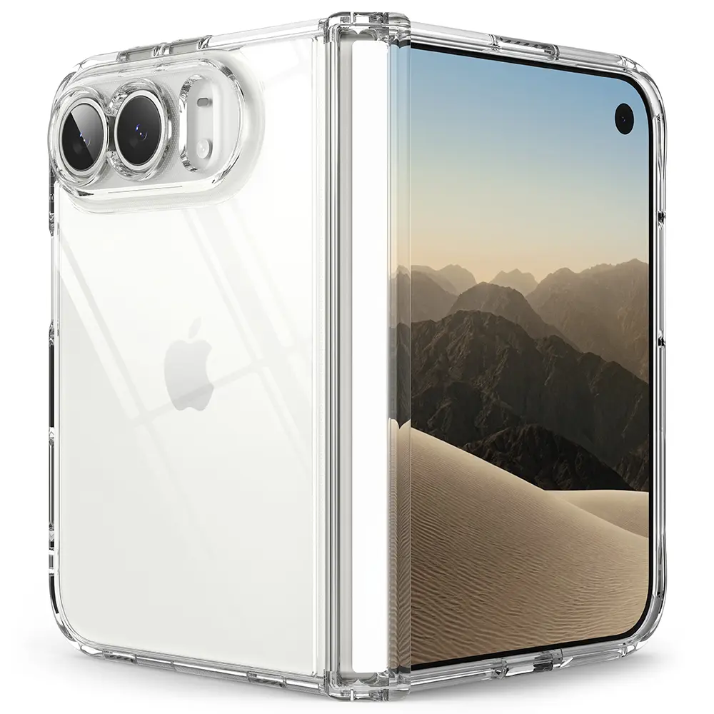 iPhone Duo Fusion Flap skal, genomskinlig