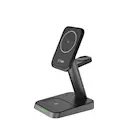 3-i-1 Trådløs MagSafe Ladestation 15W Sort