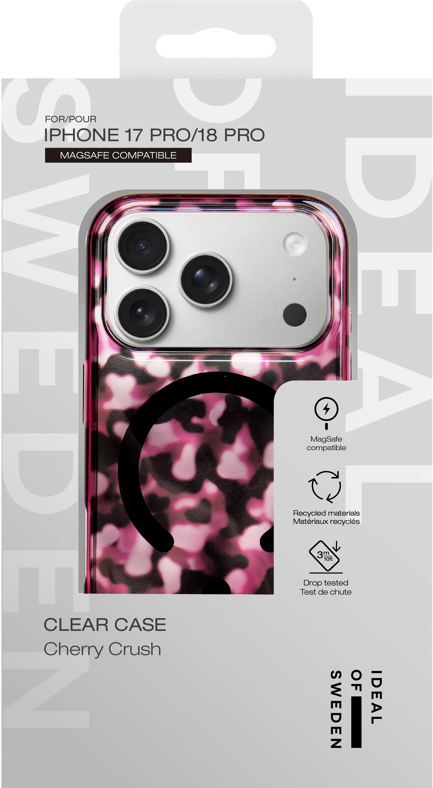 Clear MagSafe Case iPhone 17 Pro Cherry Crush