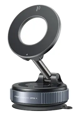 Magnetisk roterbar mobilholder til bil Sort
