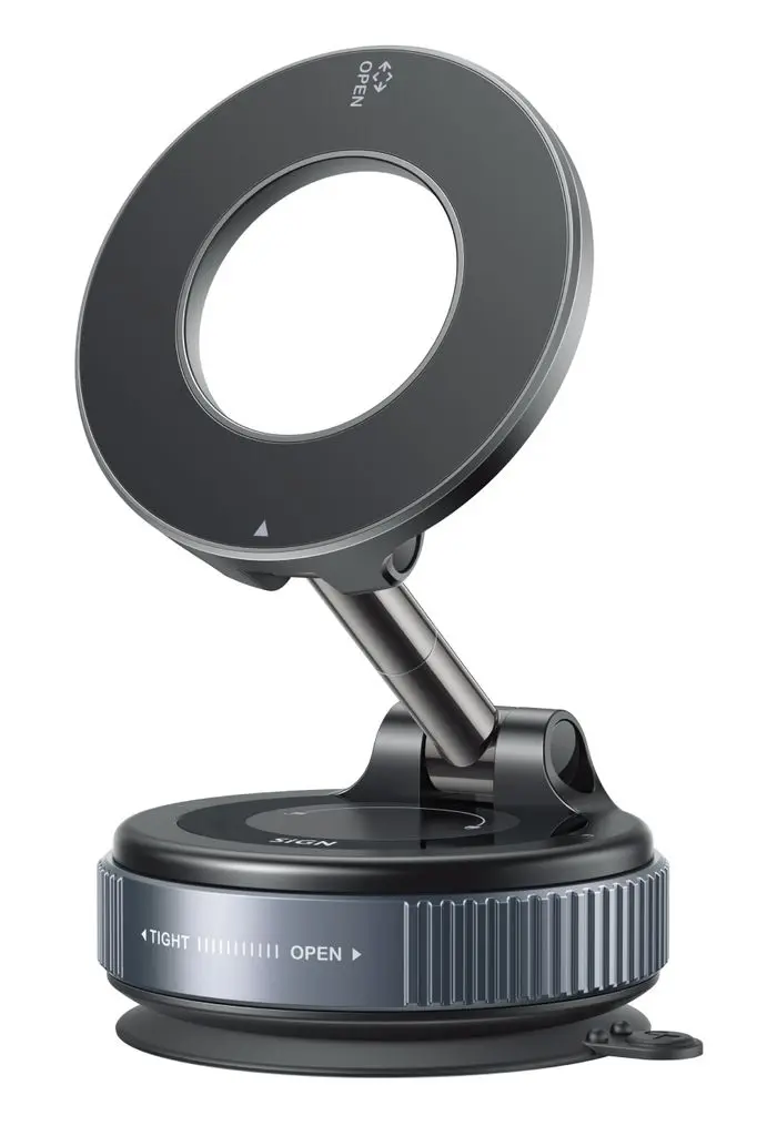 Magnetisk roterbar mobilholder til bil Sort