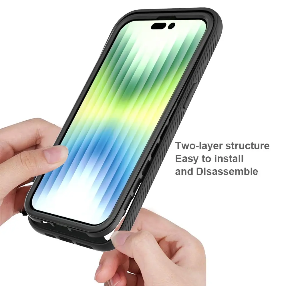 Full Protection Case iPhone 14 Pro Max Svart