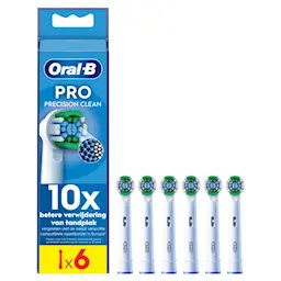 Pro Precision Clean borsthuvuden 6-pack, Vit