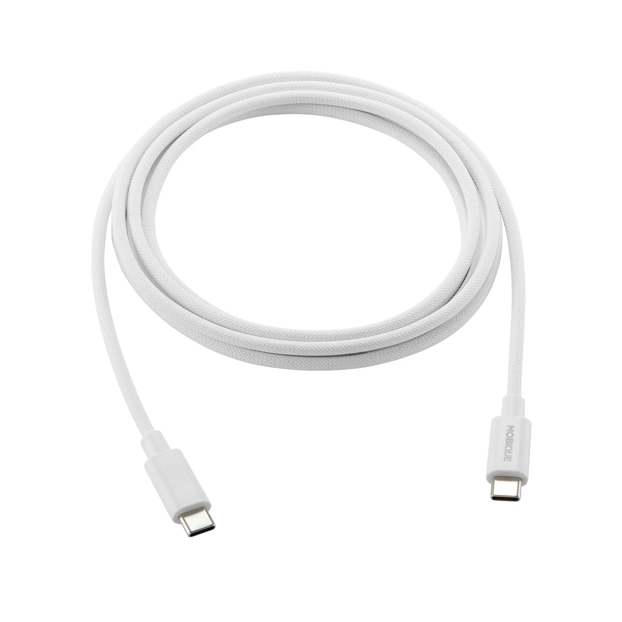 Premium USB-C til USB-C-opladerkabel 2m hvid