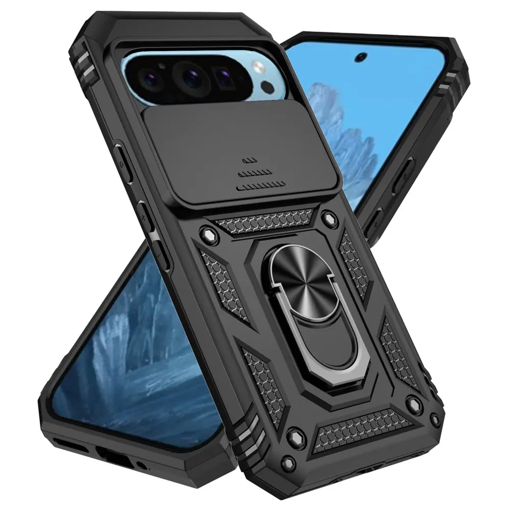 Hybridskal Ring + Kameraskydd Google Pixel 11 Svart