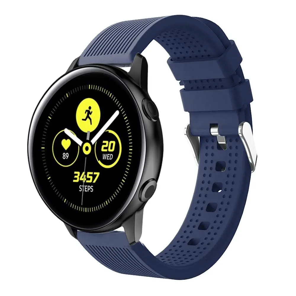 Rem af silikone til Samsung Galaxy Watch Active Blå