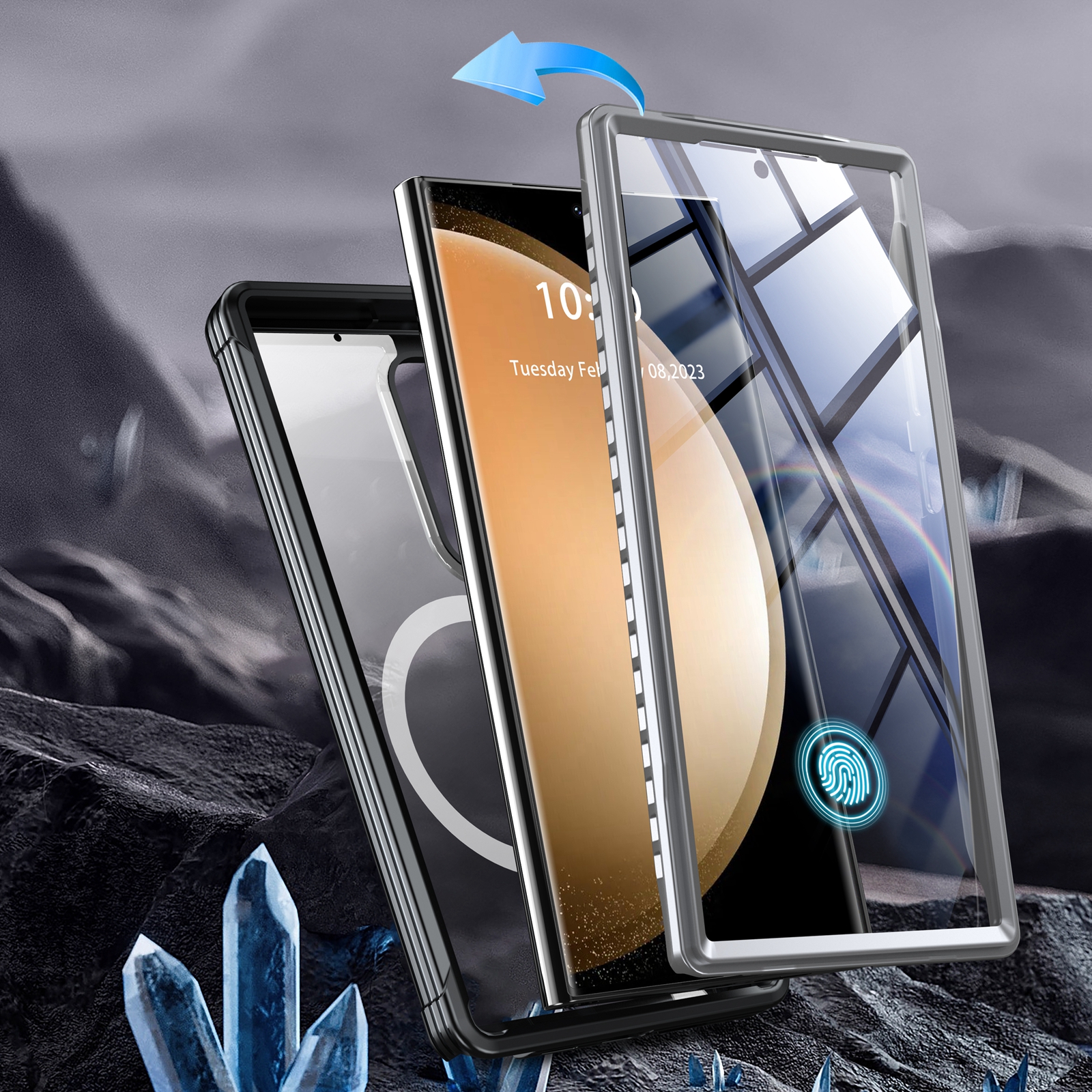 Premium Full Protection Case Samsung Galaxy S24 Ultra Svart