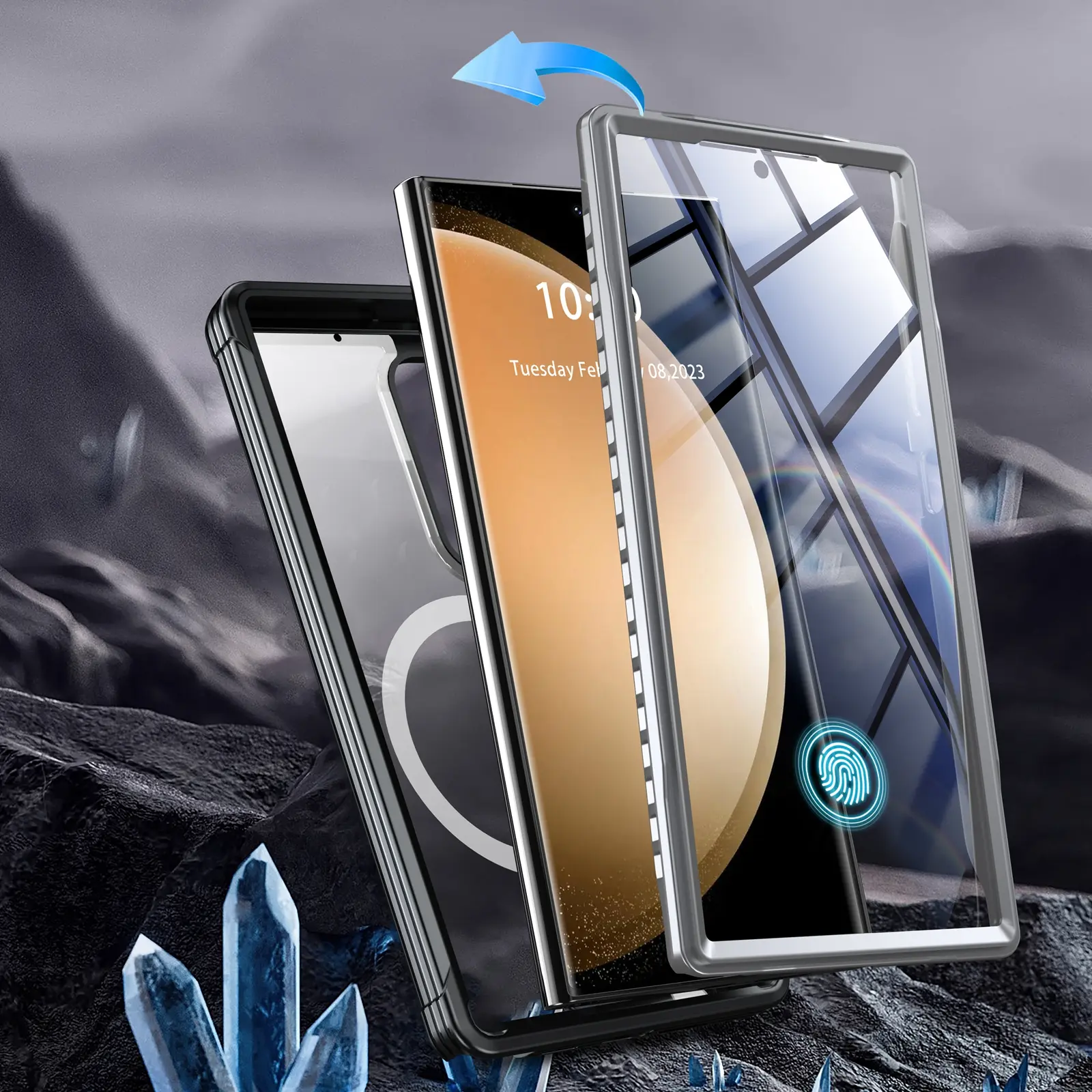 Premium Full Protection Case Samsung Galaxy S24 Ultra Svart