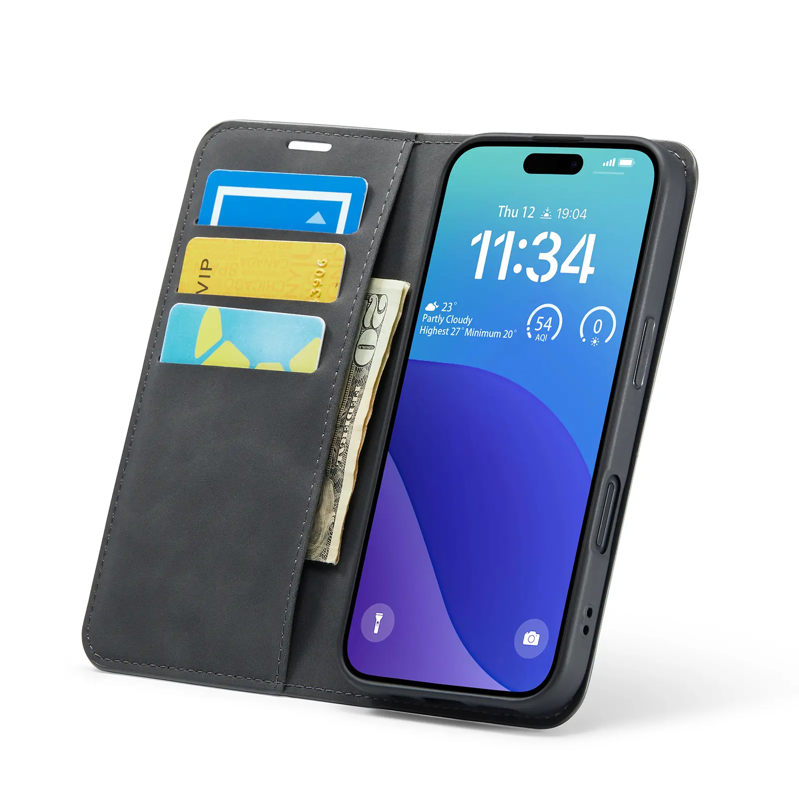 iPhone 16 Pro Max Slim Mobilfodral Svart