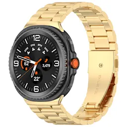Samsung Galaxy Watch 8 Classic Stilrent linkarmbånd i metal, Guld