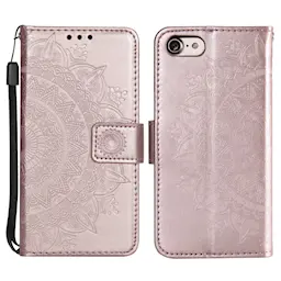 Lærveske Mandala iPhone 17e Rosegull